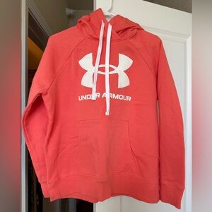Under Armour Coral Hoodie with White Accents